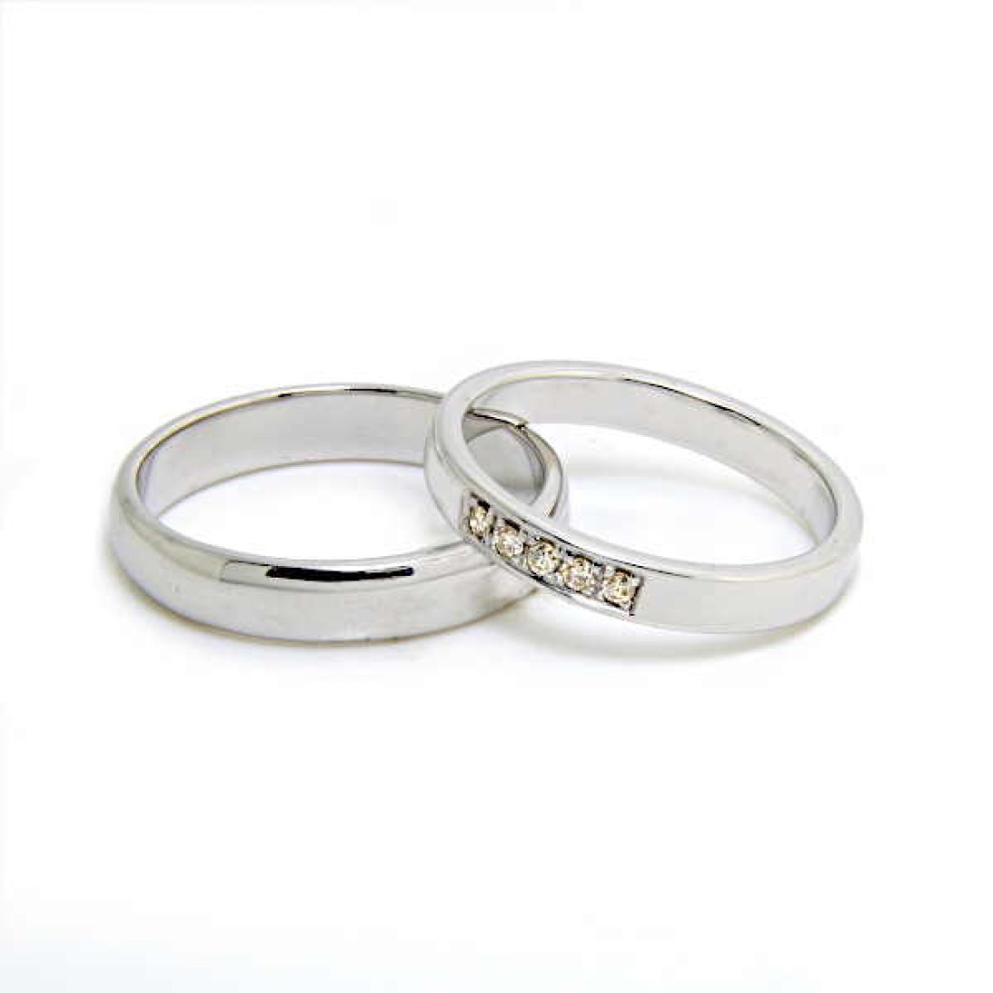 RW-AR0003 & DW-AR0003 Argentium Silver Wedding Rings